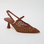 Calloway Woven Mesh Slingback Heels
