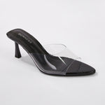 Cana Transparent Slip-on Mule Heels