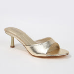 Cath Minimalist Slide Mule Heels