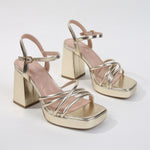 Cinthia Strappy Platform Block Heel Sandals