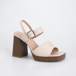Cobi Faux Leather Platform Block Heels