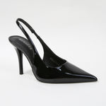 Crescentia Patent Slingback Stiletto Pumps