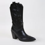 Montana Faux Leather Mid-Calf Western Cowboy Boots