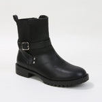 Parvin Moto Buckle Strap Ankle Boots