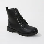 Phillina Lace-Up Rugged Sole Combat Boots
