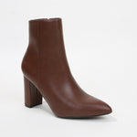 Sara Pointed Block Heel Ankle Boots