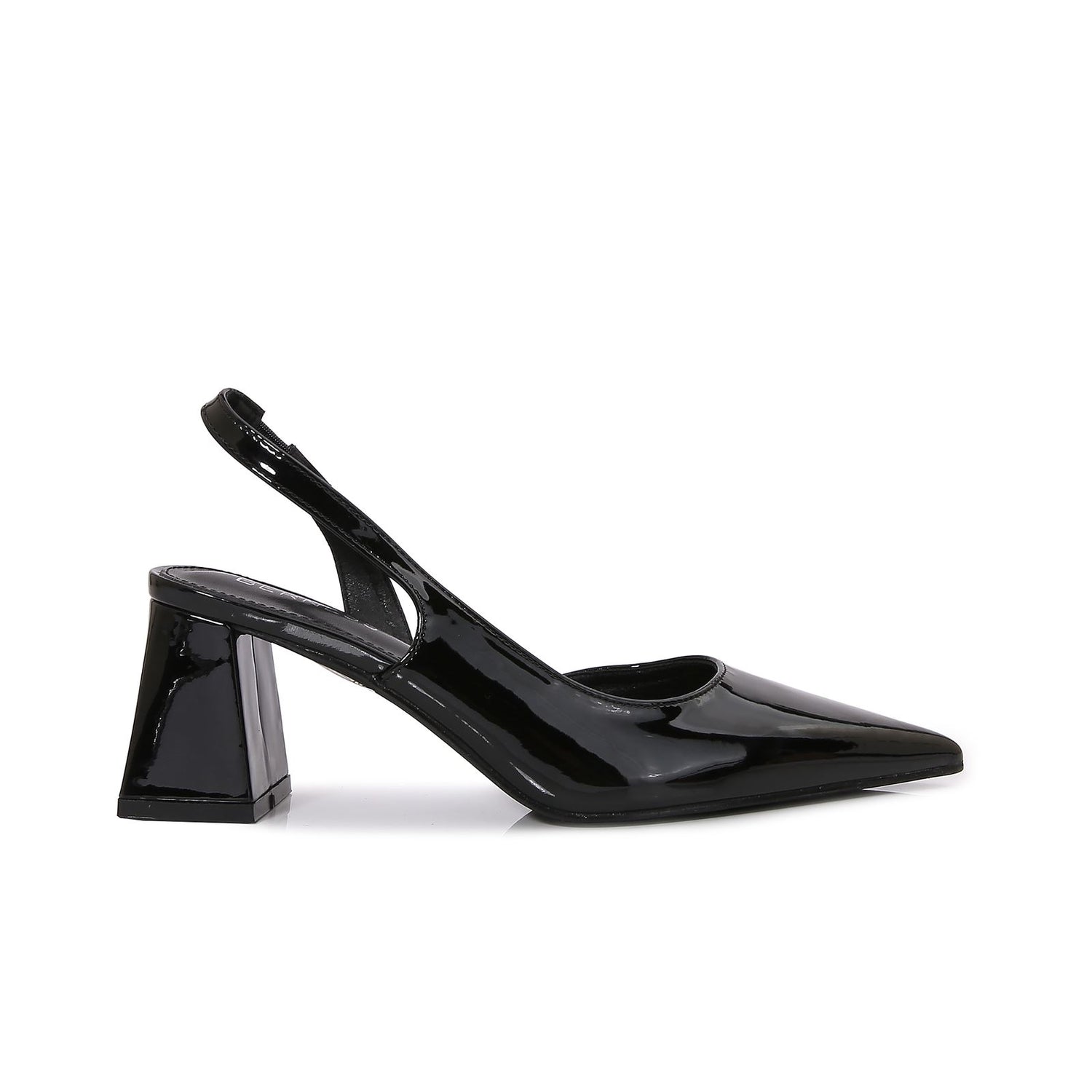 Celestin Glossy Finish Pointed Slingback Pump Heels