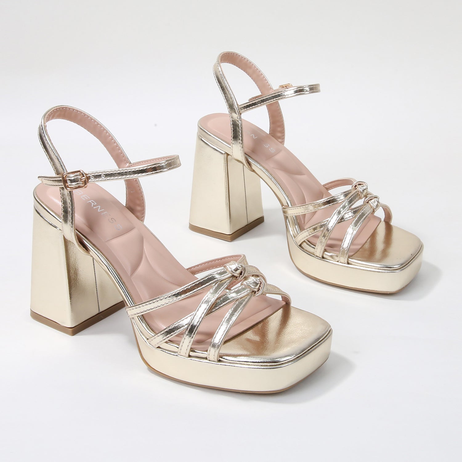 Anita Knotted Strappy Platform Heel Sandals