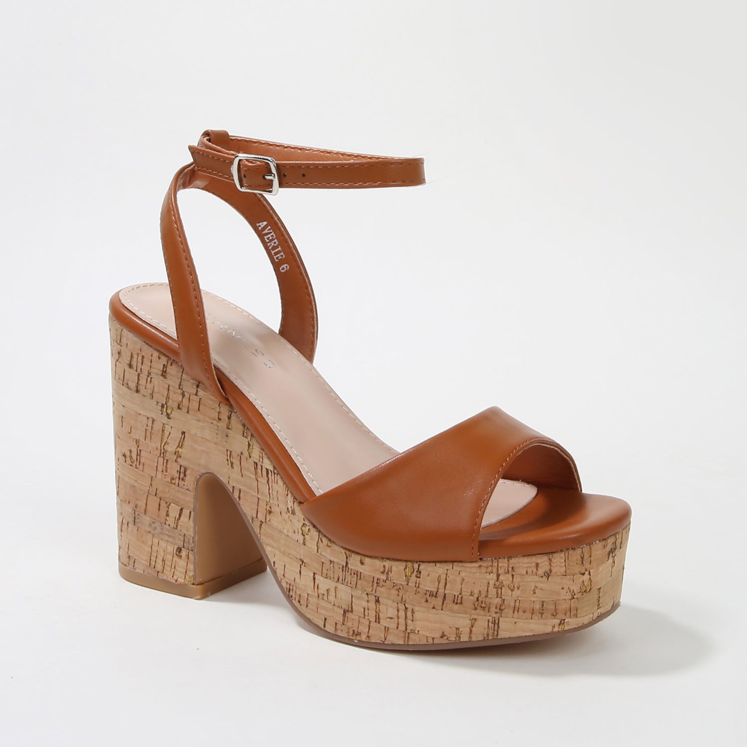 Averie Cork Platform Block Heel Sandals