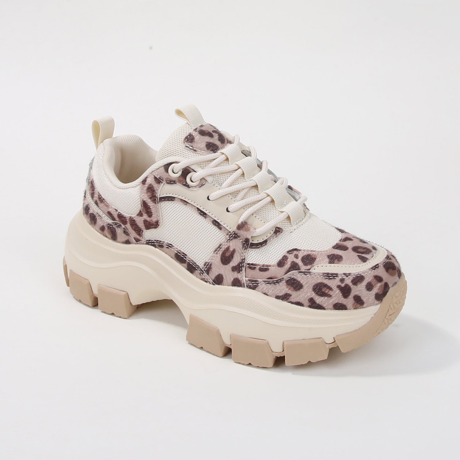 Damian Leopard Chunky Sole Platform Sneaker