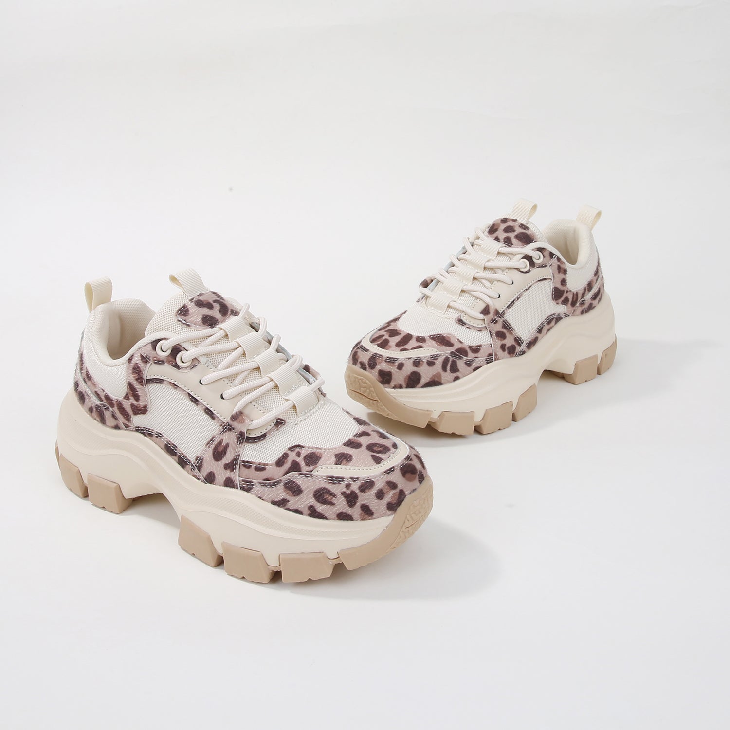 Damian Leopard Chunky Sole Platform Sneaker