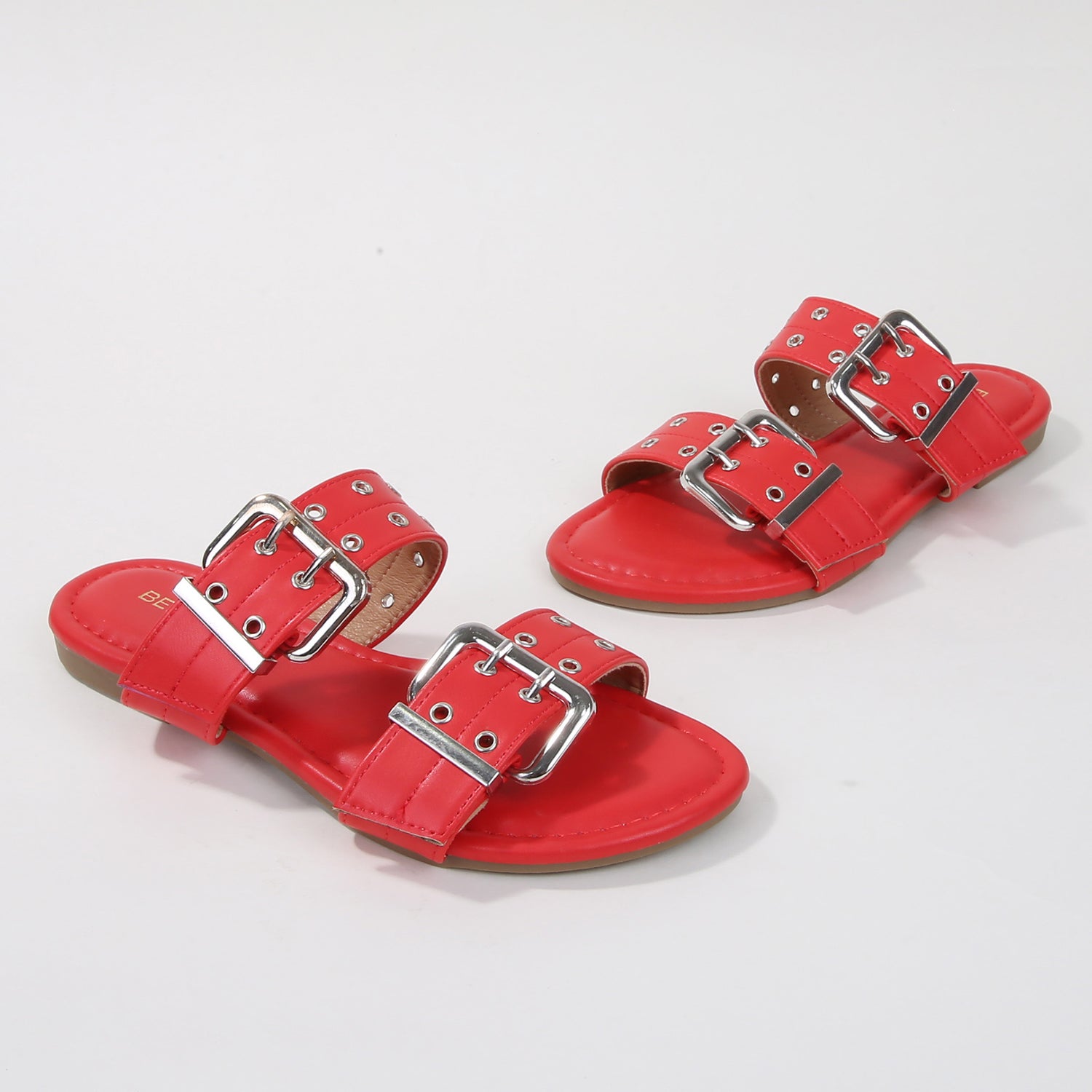 Kyle Double Buckle Slide Sandals