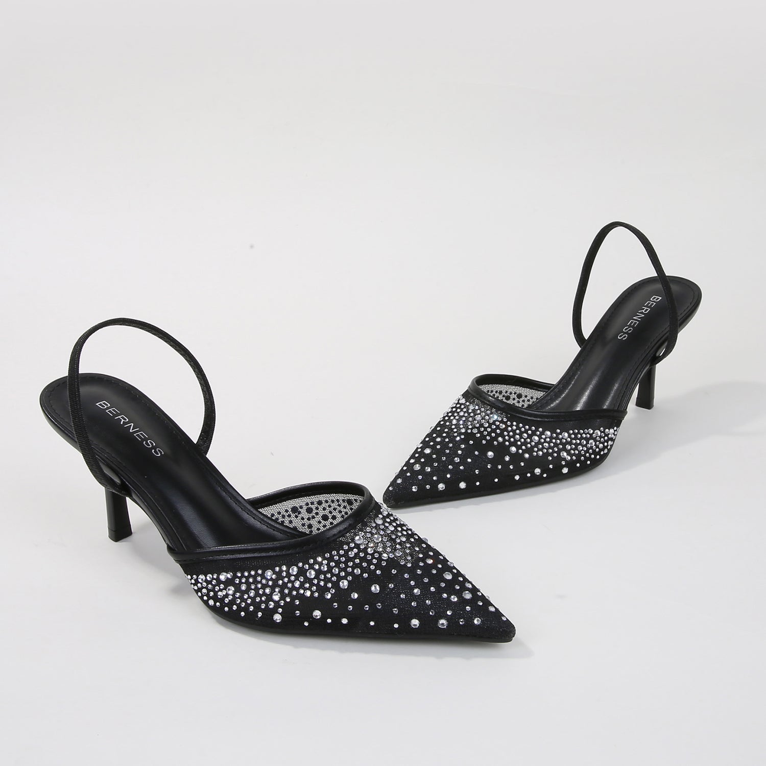 Cara Rhinestone Slingback Heels