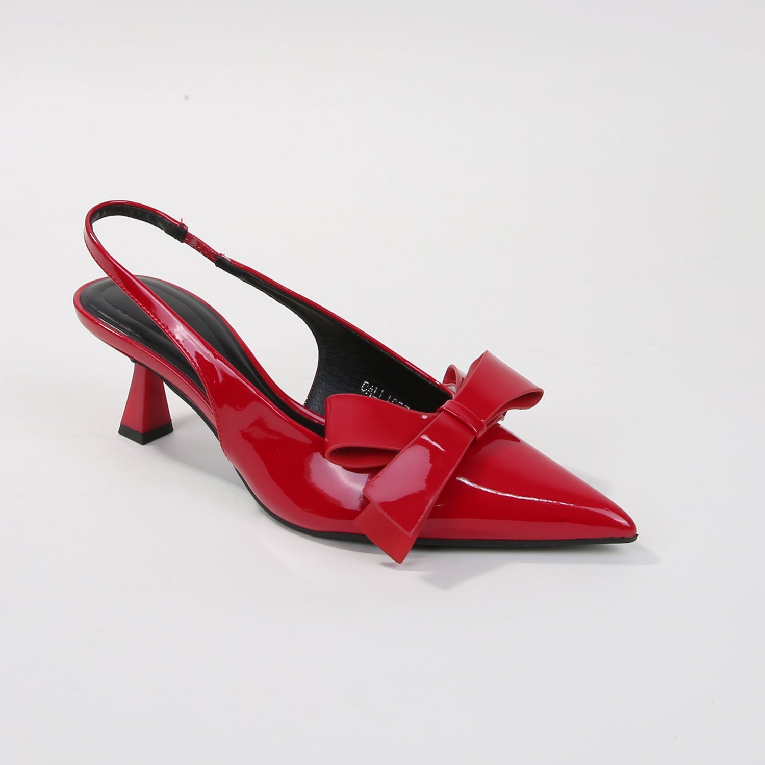 Calliope Patent Slingback Kitten Heels