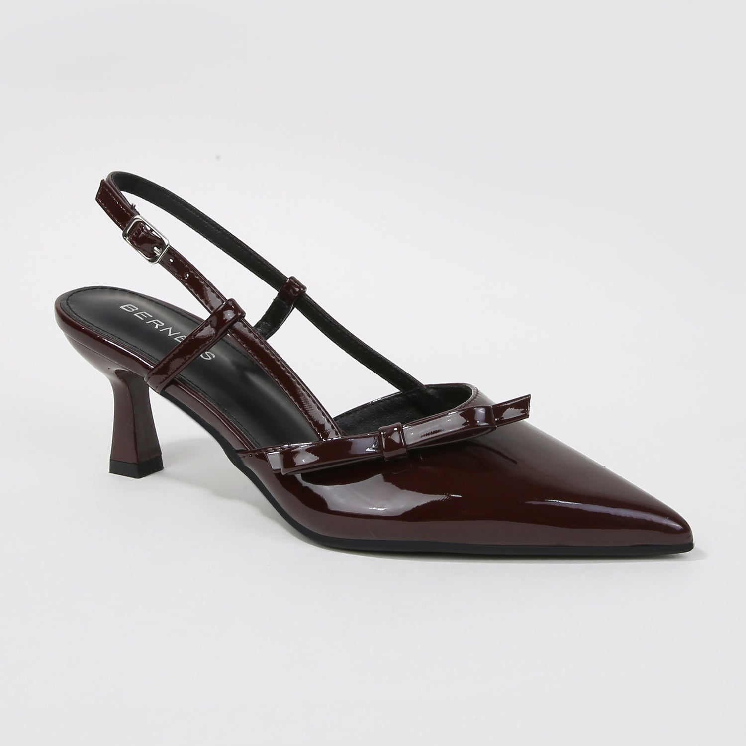 Cornelia Patent Bow Slingback Heels