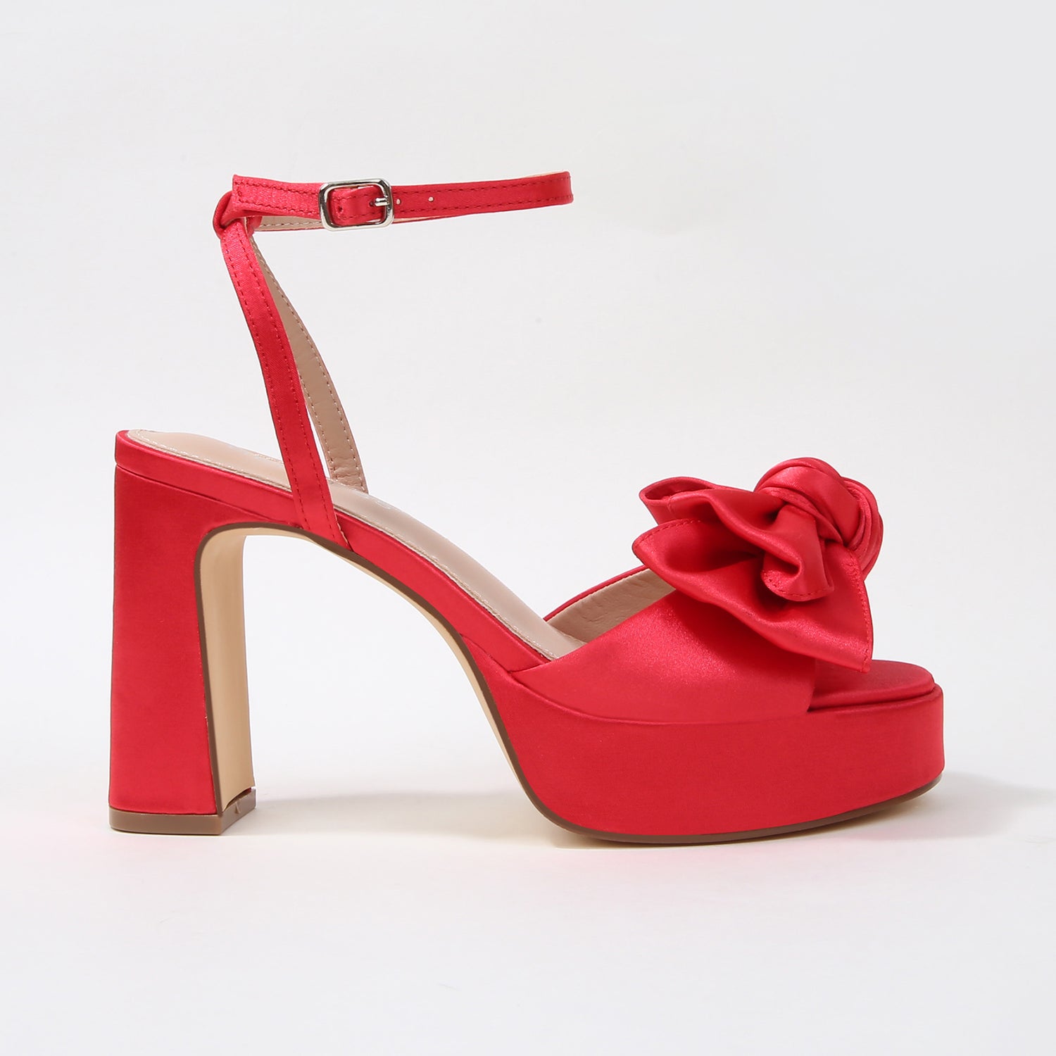 Delaney Bow Platform Block Heel Sandals