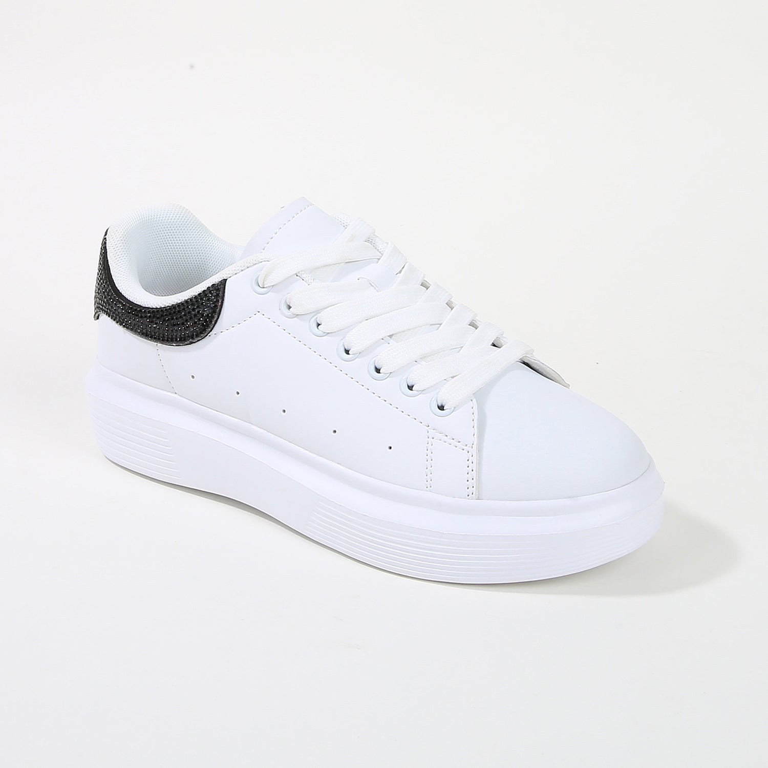 Fortuna Platform Sneaker with Rhinestone Accent