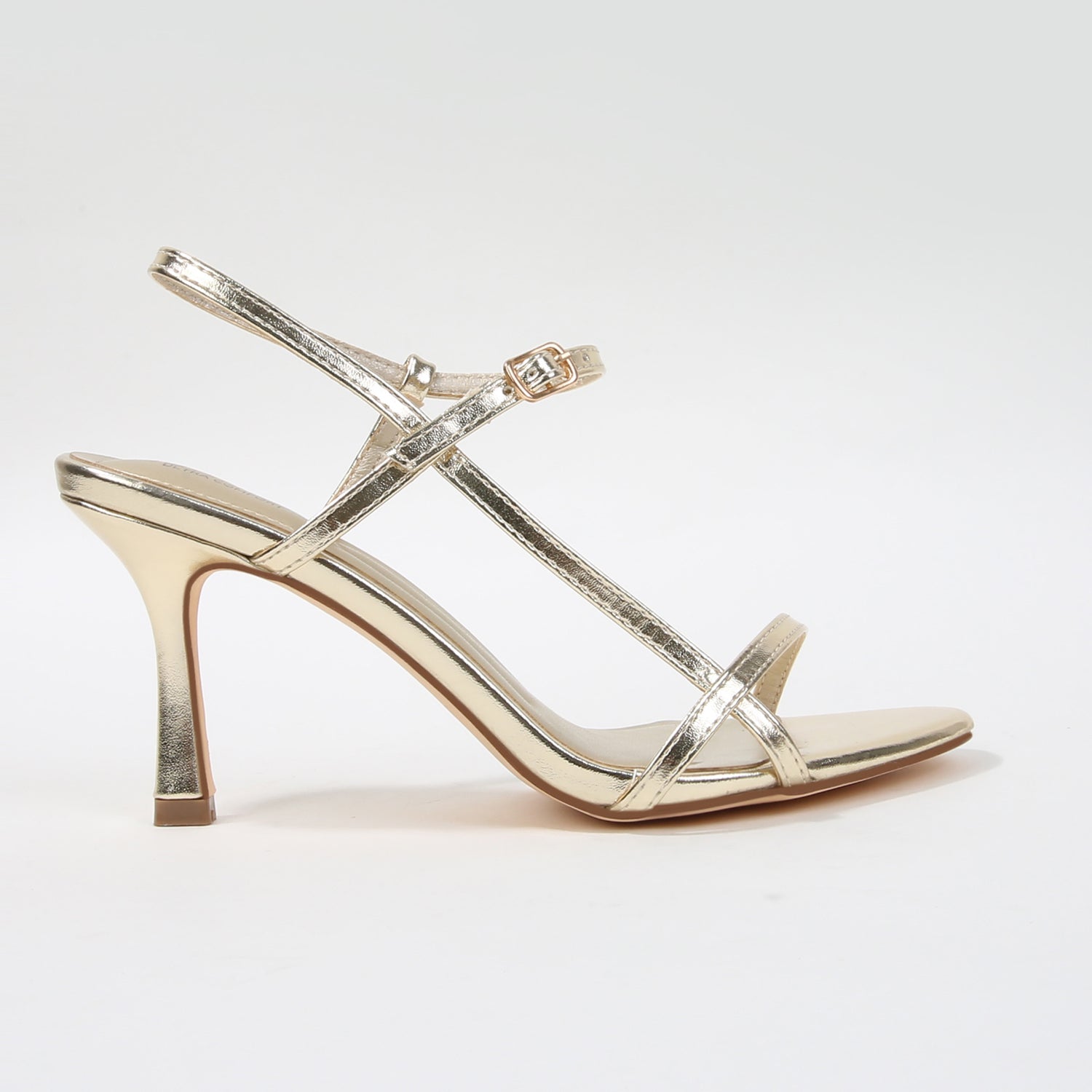 Harinder Minimalist Ankle Strap Stiletto Heels