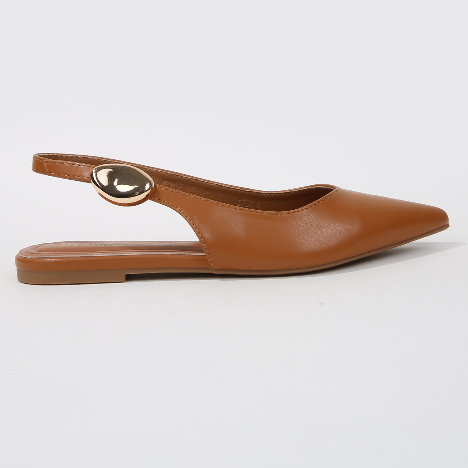 Reed Pointed Toe Metallic Accent Flats