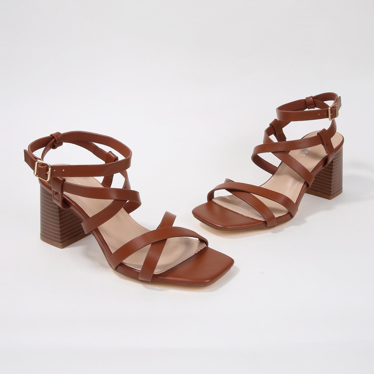 Roberta Ankle Strap Block Heel Sandals