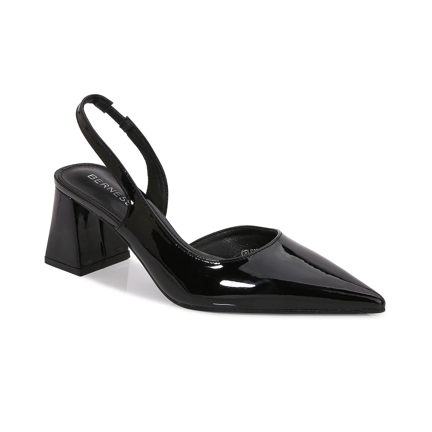 Celestin Glossy Finish Pointed Slingback Pump Heels