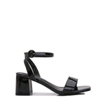 Elaine Patent Block Heel Sandal BERNESS