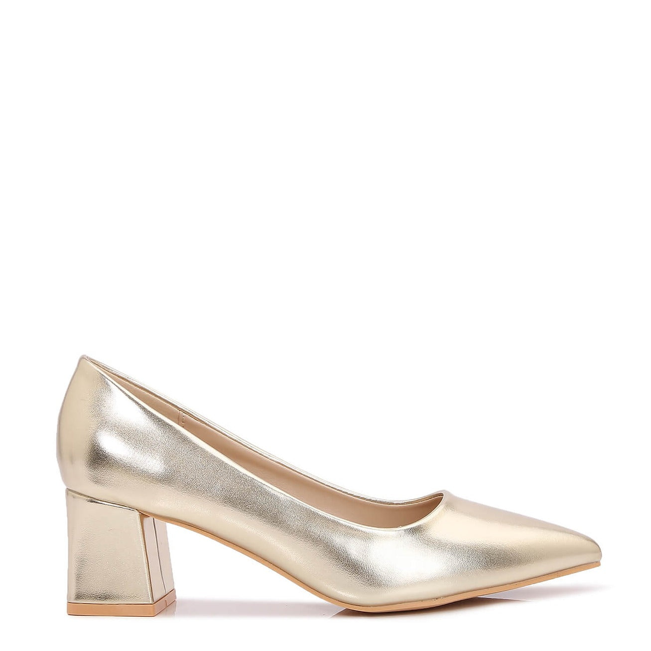 Geneva 01 Metallic Block Heel